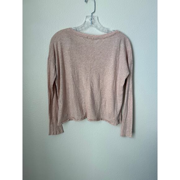 Rag & Bone Jean Pink Long Sleeve Cotton Top XXS - Picture 3 of 7